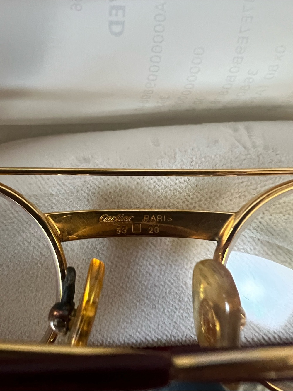 CARTIER VINTAGE TRINITY SUNGLASSES 58-20 PARIS non RX lenses - Picture 7 of 8